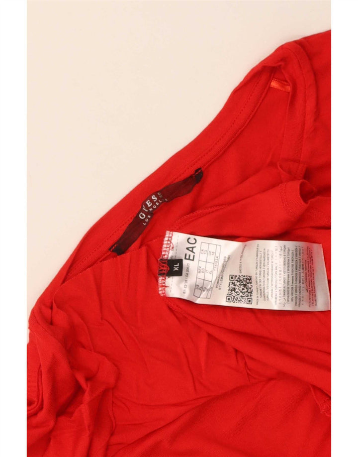 Tricou pentru femei Guess Top UK 16 Large Red Viscose