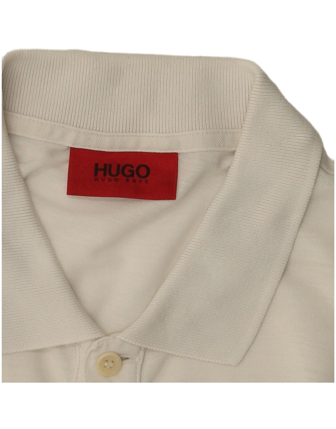 Tricou polo Hugo Boss pentru bărbați, bumbac alb mic