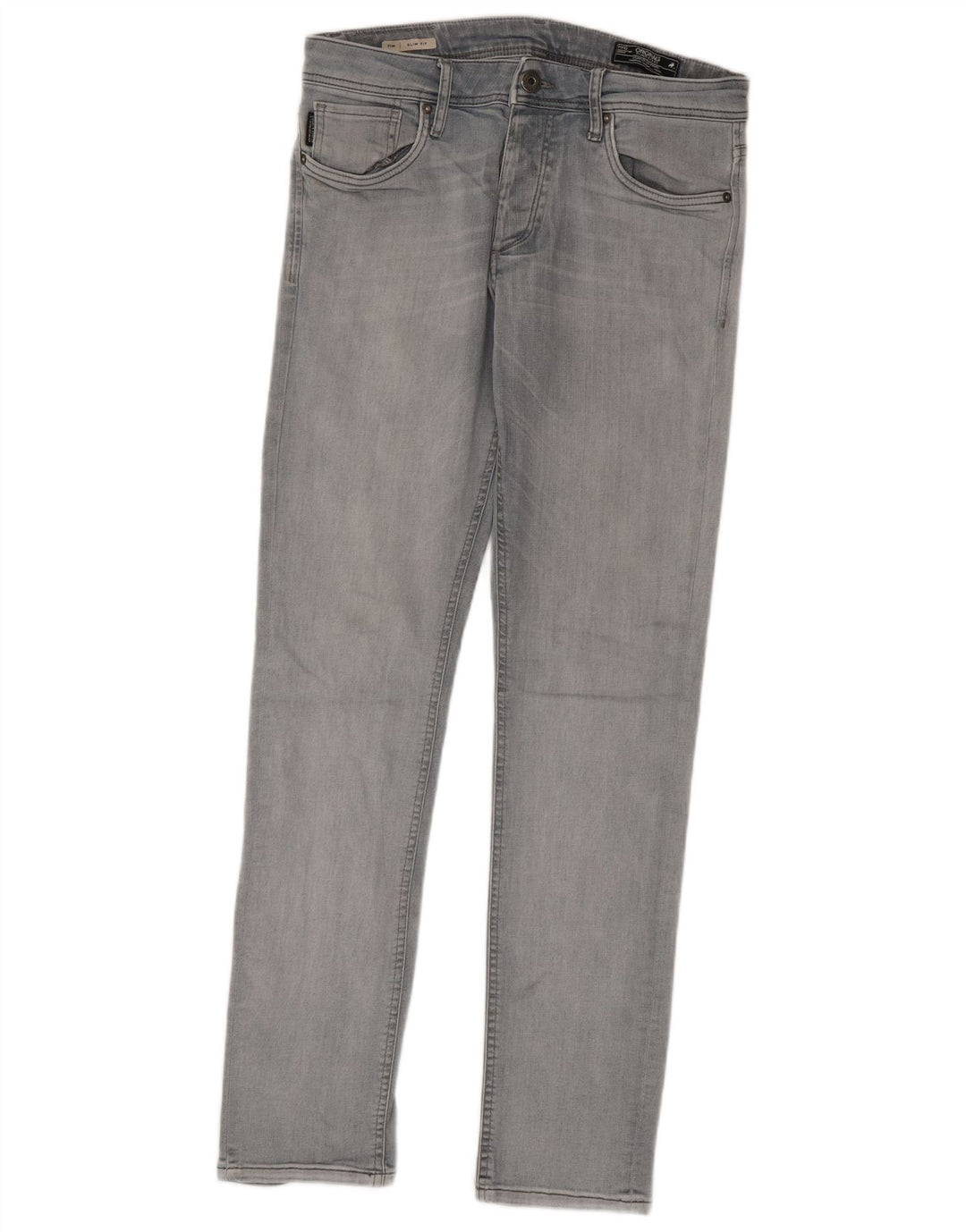 Blugi Jack & Jones Tim Slim pentru bărbați W31 L32 bumbac gri