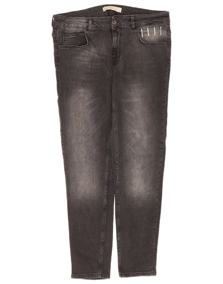 Blugi slim pentru femei Zara EU 42 Large W32 L27 Bumbac gri