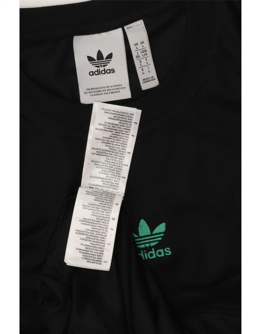 Tricou pentru bărbați Adidas Top Large Negru Argyle/Diamond Poliester