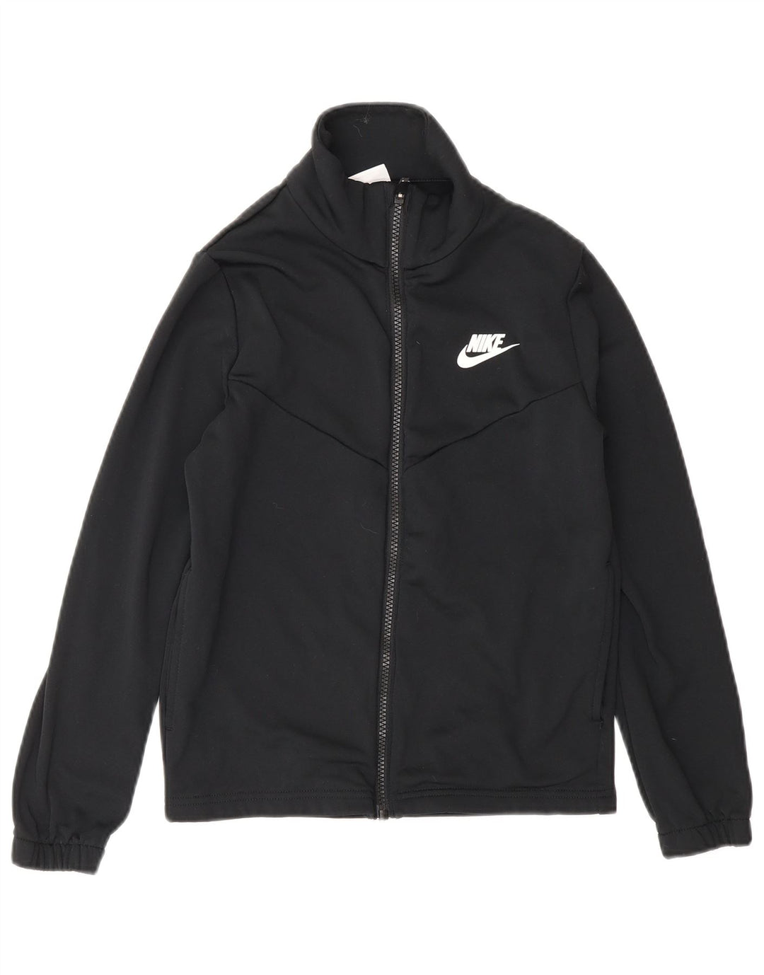 Jachetă de top pentru trening Nike pentru băieți grafic 10-11 ani Poliester mediu negru