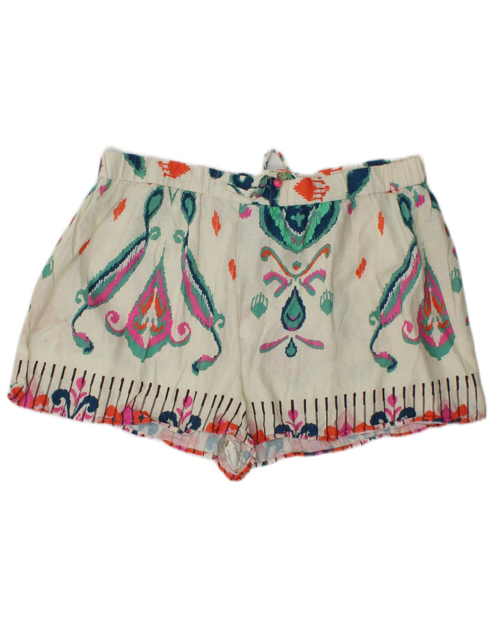 Pantaloni caldi pentru femei Zara 2XL W38 Lenjerie albă Ikat