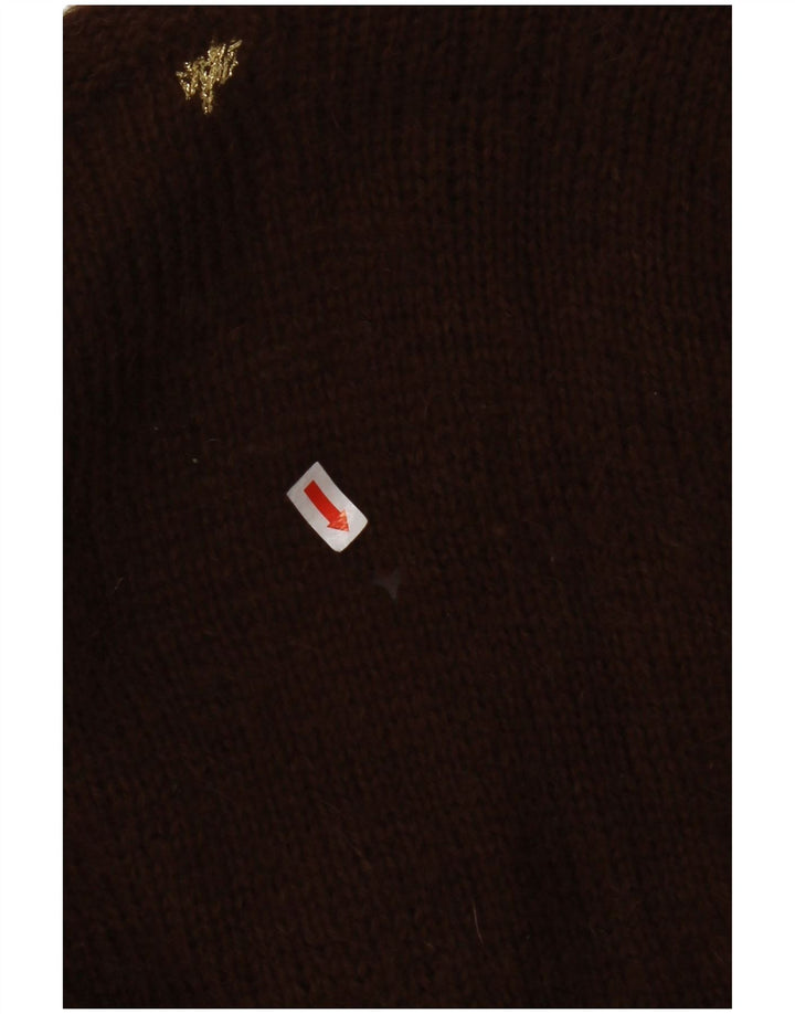 Pulover cardigan pentru femei VINTAGE UK 8 mic maro