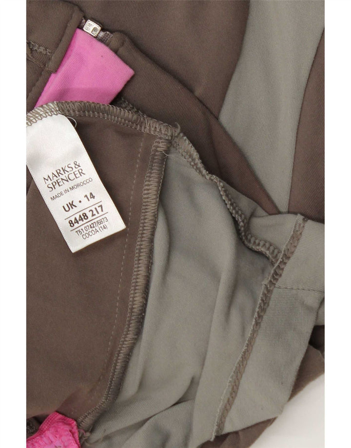 Jachetă de trening pentru femei Marks & Spencer UK 14, mare, maro, color block