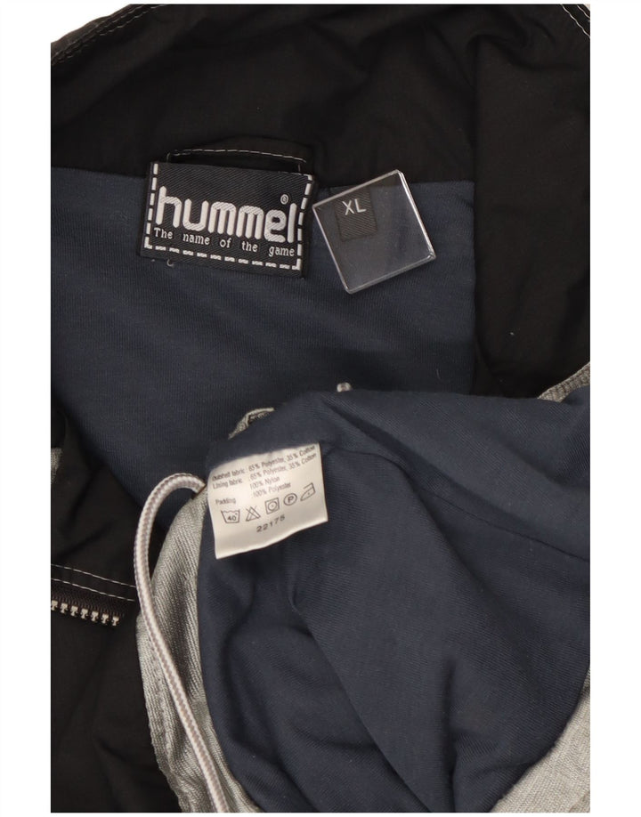 Jachetă de trening grafică pentru bărbați Hummel, XL, poliester color bloc negru