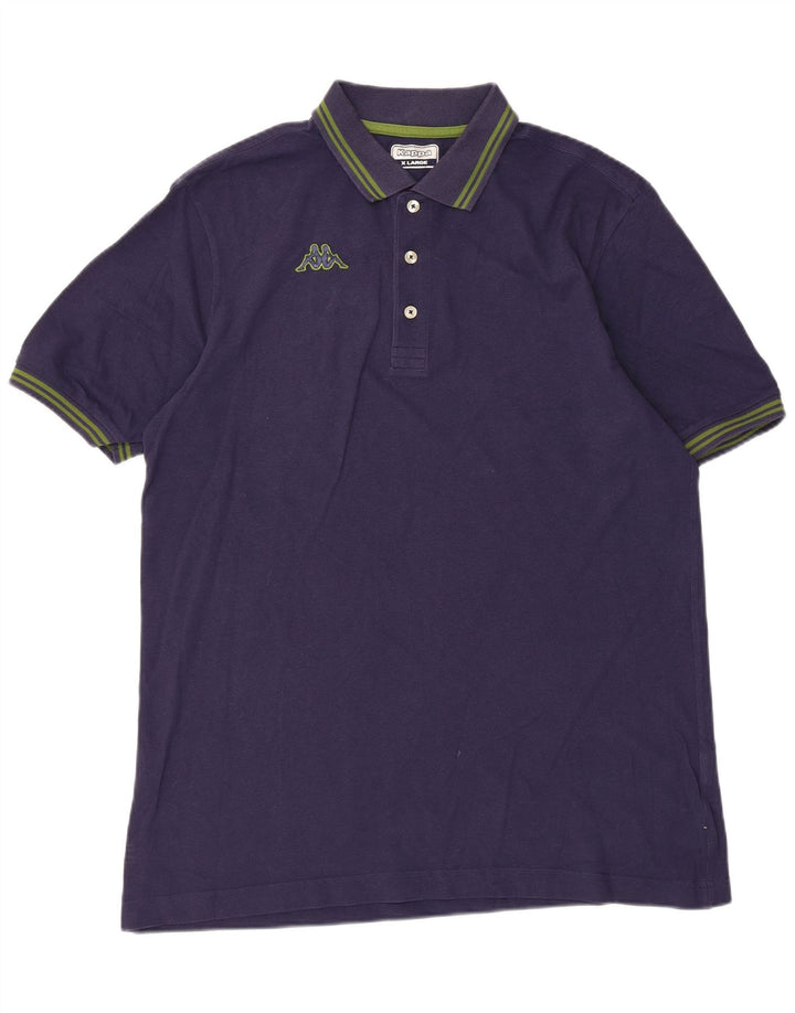 Cămașă polo pentru bărbați Kappa XL Bleumarin