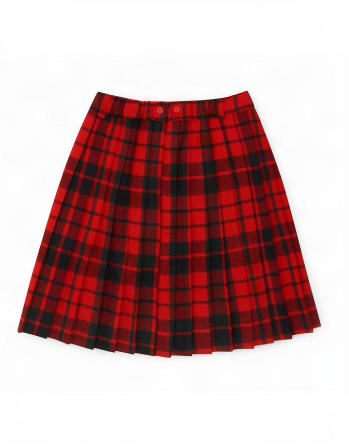 Fusta Plisată Vintage Femei IT 42 Medium W32 Red Carid