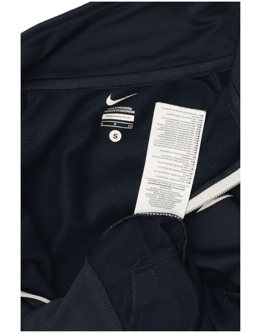 Jachetă de trening pentru bărbați NIKE, din poliester color block, albastru bleumarin