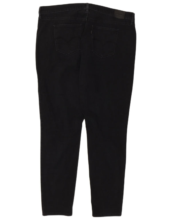Blugi skinny cu talie mare Levi's 721 pentru femei US 20 3XL W40 L30 bumbac negru