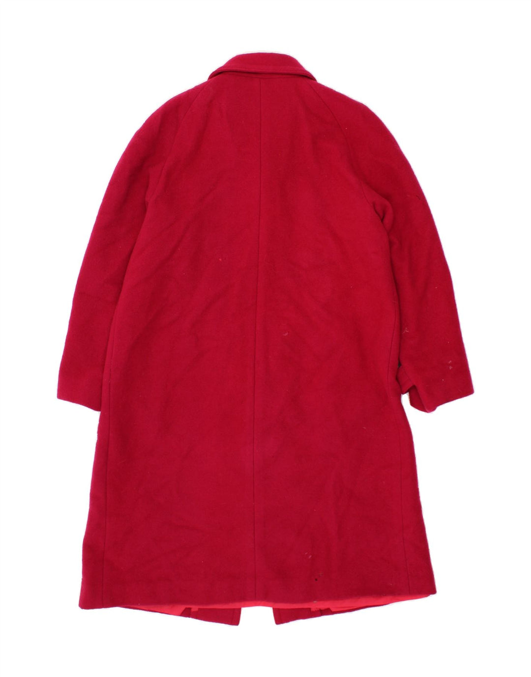 VINTAGE Womens Overcoat UK 18 XL Red Wool Vintage Vintage and Second-Hand Vintage from Messina Hembry 