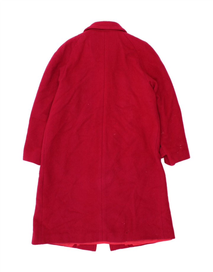 VINTAGE Womens Overcoat UK 18 XL Red Wool Vintage Vintage and Second-Hand Vintage from Messina Hembry 