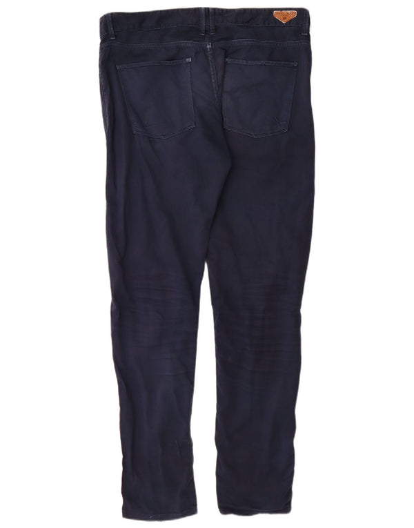 Pantaloni casual slim pentru bărbați Zara EU 46 XL W36 L34 Bumbac bleumarin