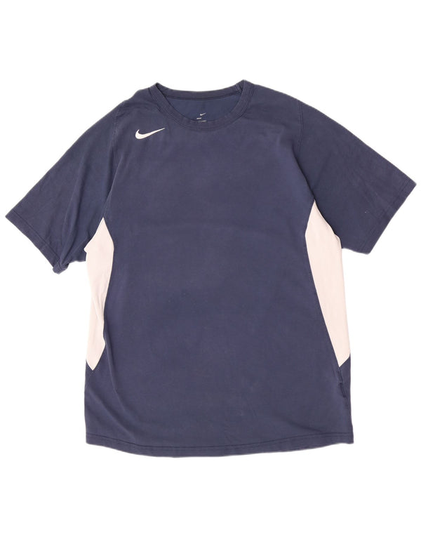 Tricou pentru bărbați Nike Top Marea Britanie 42/44 mare, albastru bleumarin, bumbac color bloc
