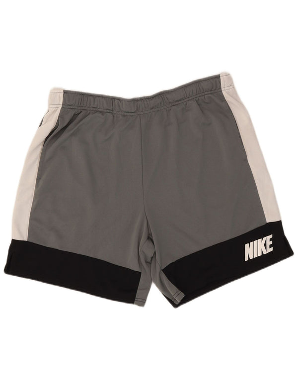Pantaloni scurți sport standard Nike Dri Fit Graphic pentru bărbați, 2XL, gri, bloc de culoare