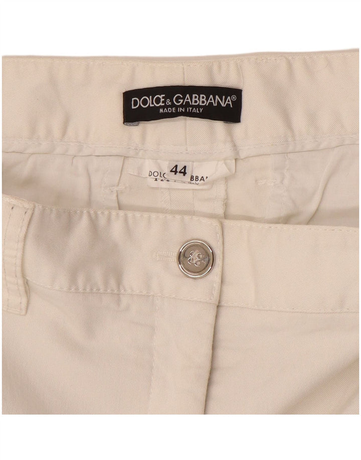Pantaloni scurți cargo Dolce & Gabbana pentru femei IT 44 Medium W32 Alb