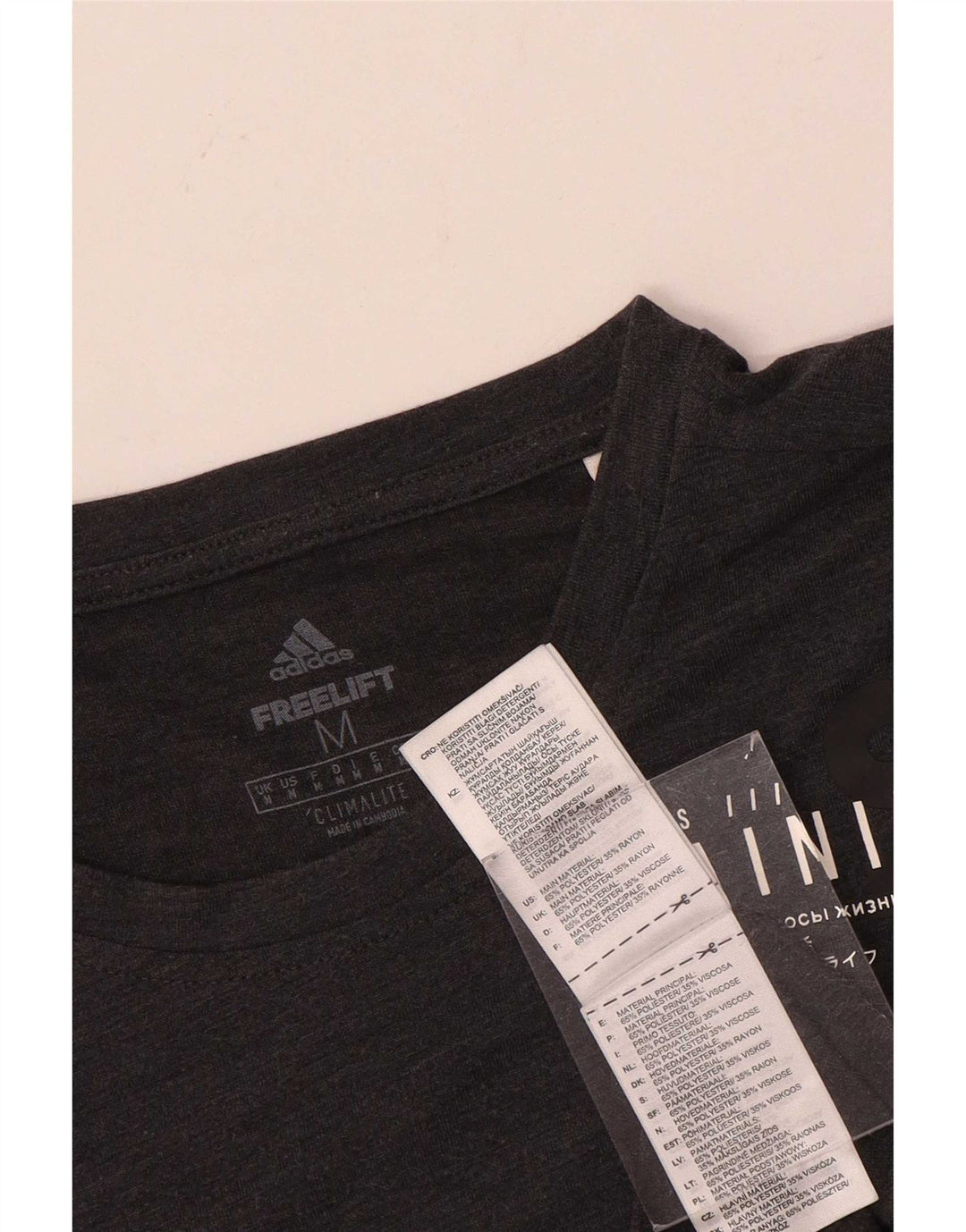 Tricou Adidas Climalite Graphic Top Medium Gri Poliester