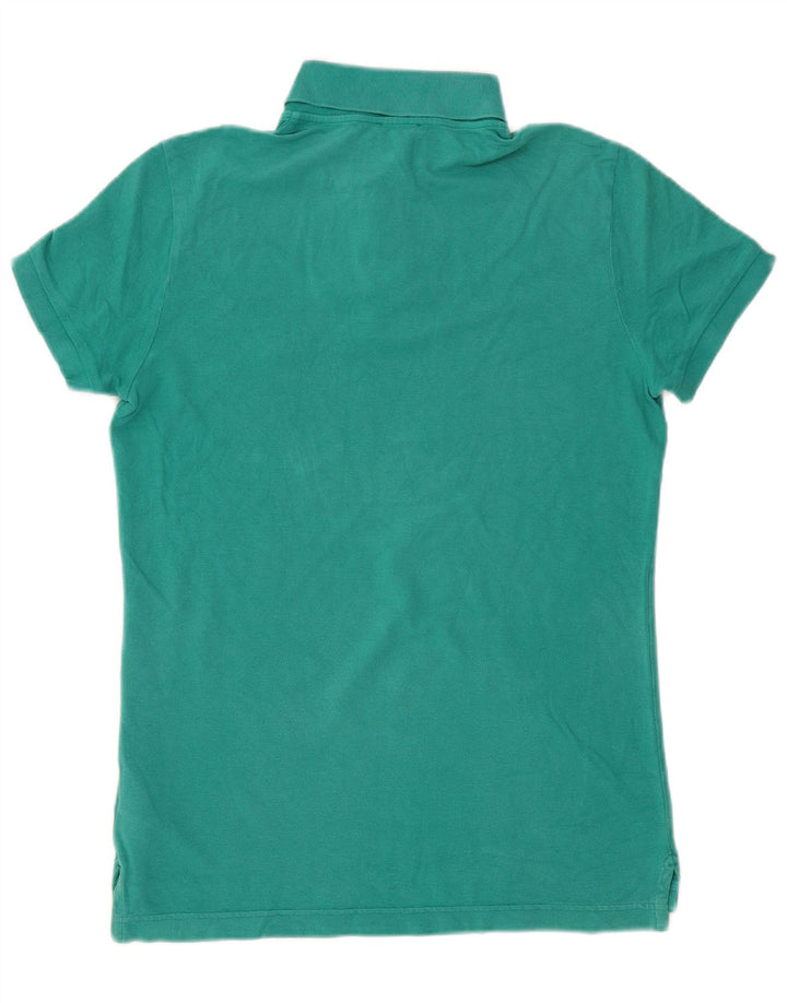 Tricou polo BENETTON pentru bărbați, bumbac verde mediu