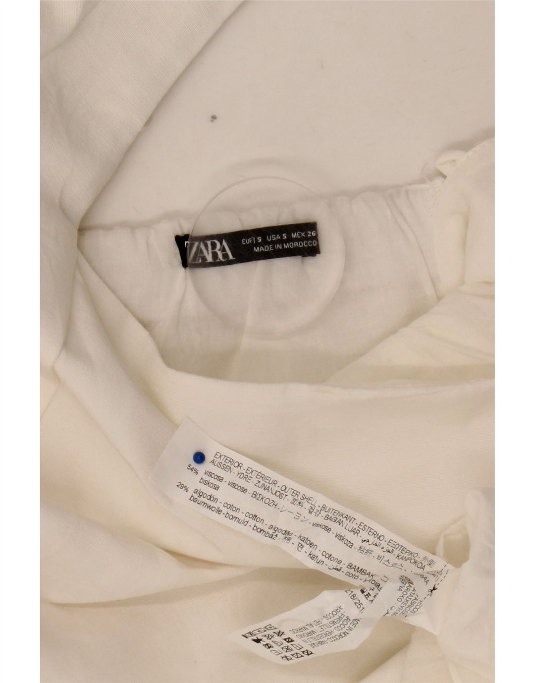 Rochie teacă pentru femei Zara UK 8 Small White Viscose