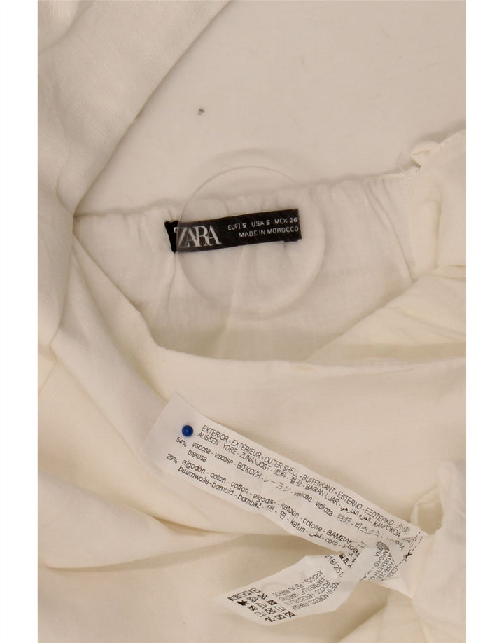Rochie teacă pentru femei Zara UK 8 Small White Viscose