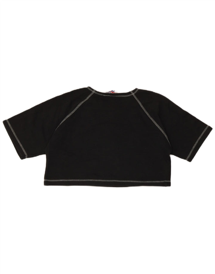 Tricou crop pentru femei REEBOK Top UK 14 Bumbac mediu negru
