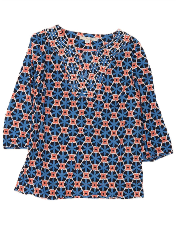 Top cu tunică Boden pentru femei cu mâneci 3/4 UK 12 Medium Multicolor Geometric