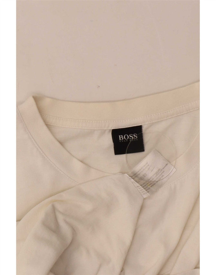 Tricou pentru bărbați Hugo Boss Top XL Bumbac alb