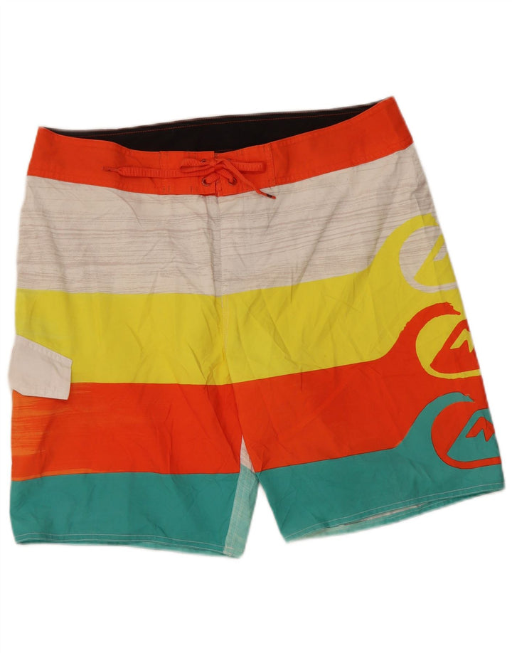 Pantaloni scurți de înot Quiksilver pentru bărbați, mari, multicolore, cu dungi