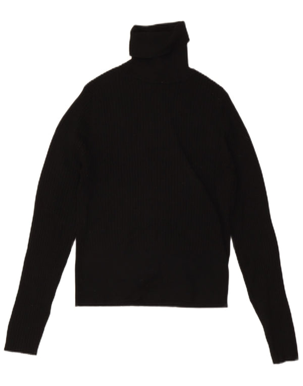 Pulover cu gât rulat Zara pentru femei UK 14 mare negru