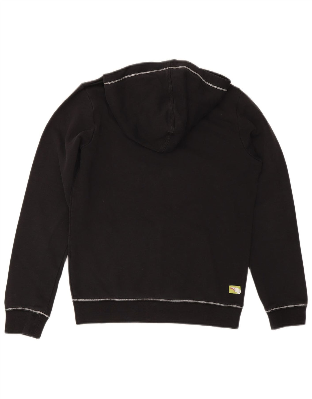 Pulover pentru fete PUMA Graphic Zip Hoodie 13-14 ani, bumbac negru