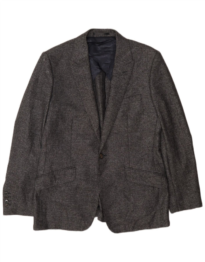 Jachetă blazer pentru bărbați Reiss cu 1 nasture UK 36 Mic bleumarin