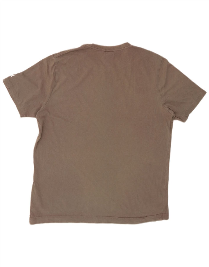 Tricou grafic PUMA pentru bărbați Top din bumbac gri mediu