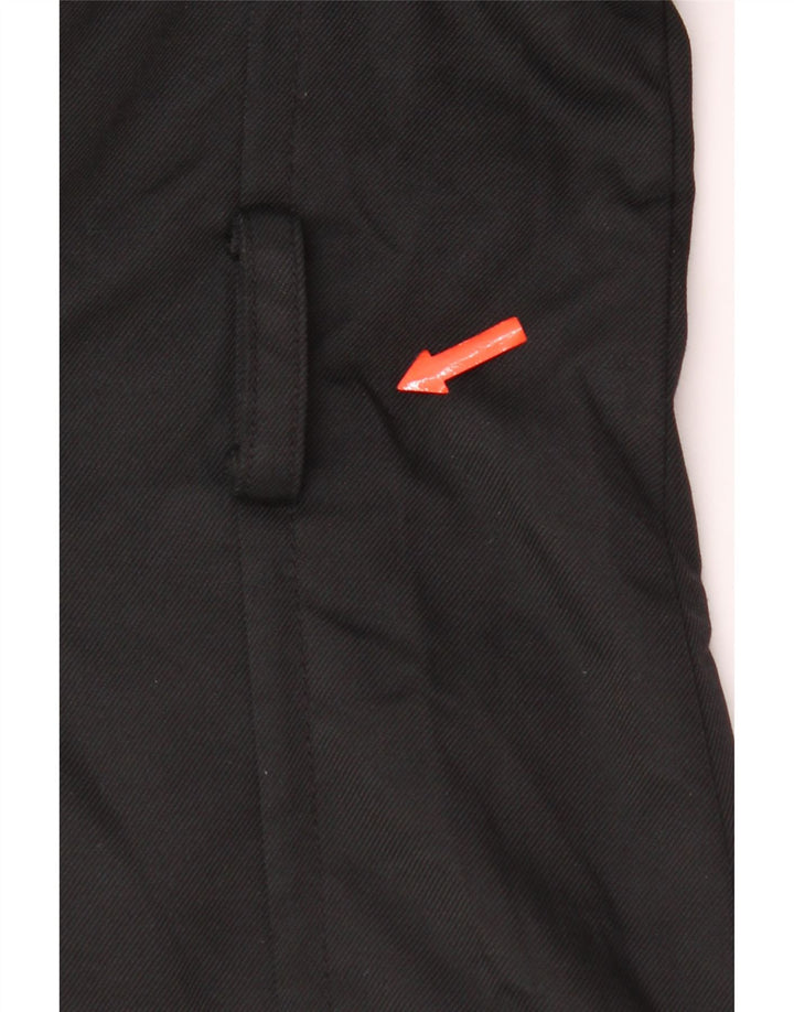 Jachetă militară Zara pentru femei UK 12 Medium Black Nylon