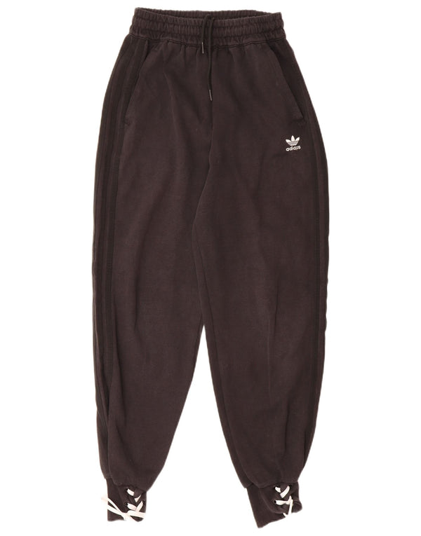Pantaloni de trening cu grafic pentru femei Adidas Pantaloni de jogging UK 4 XS Negru