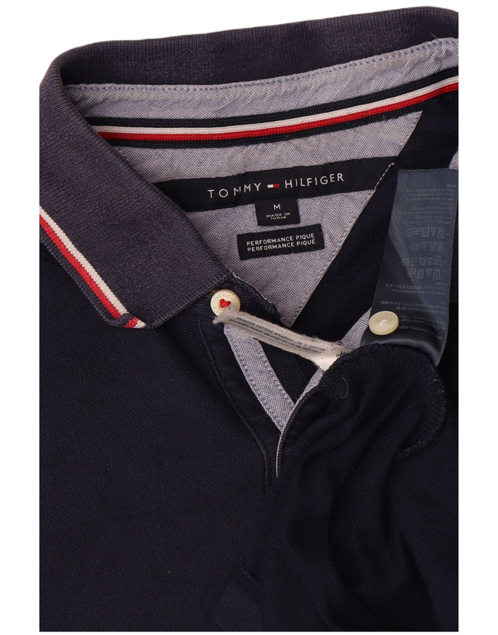 Tricou polo Tommy Hilfiger pentru bărbați, bumbac, albastru bleumarin mediu