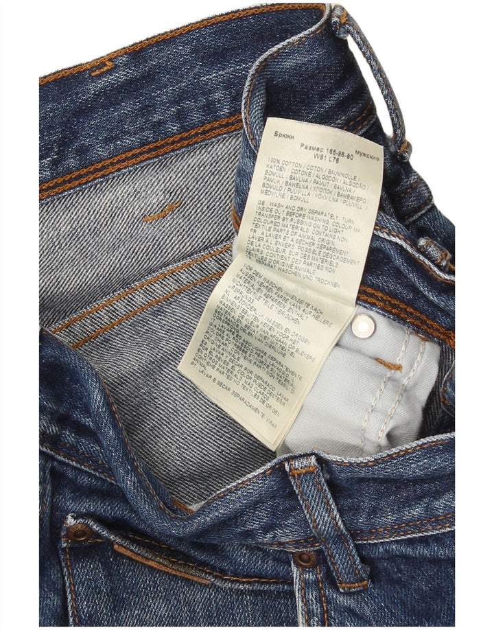 Blugi drepti pentru bărbați Wrangler W32 L30 Bumbac albastru