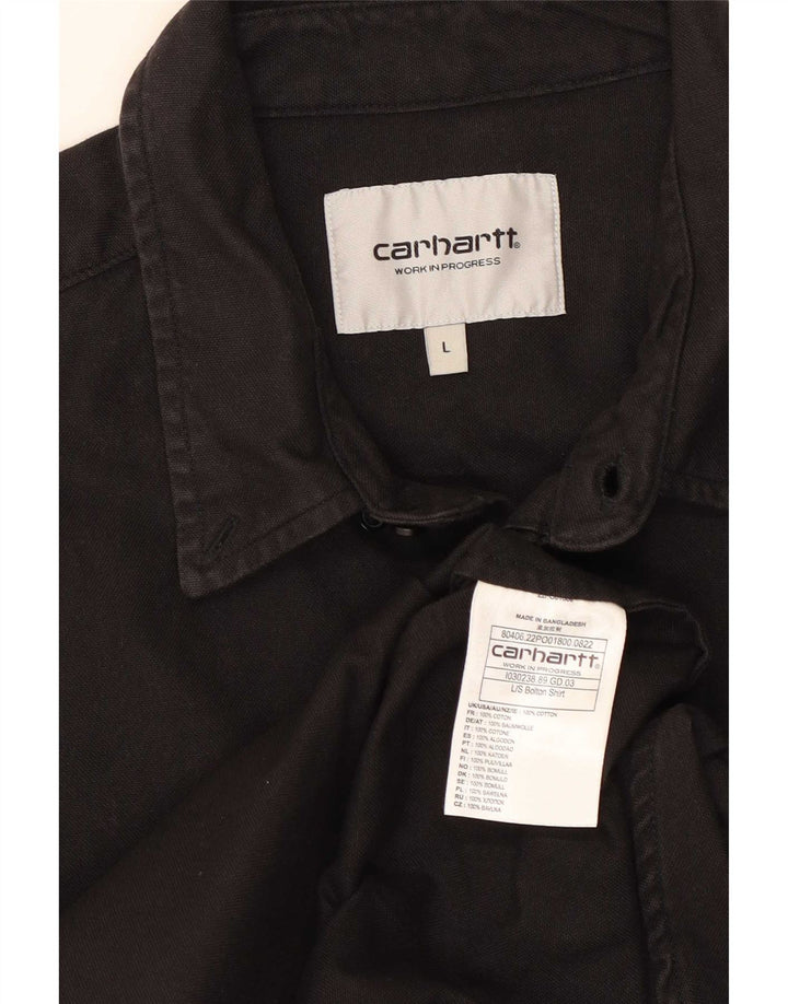 Cămașă pentru bărbați Carhartt, mare, negru, bumbac