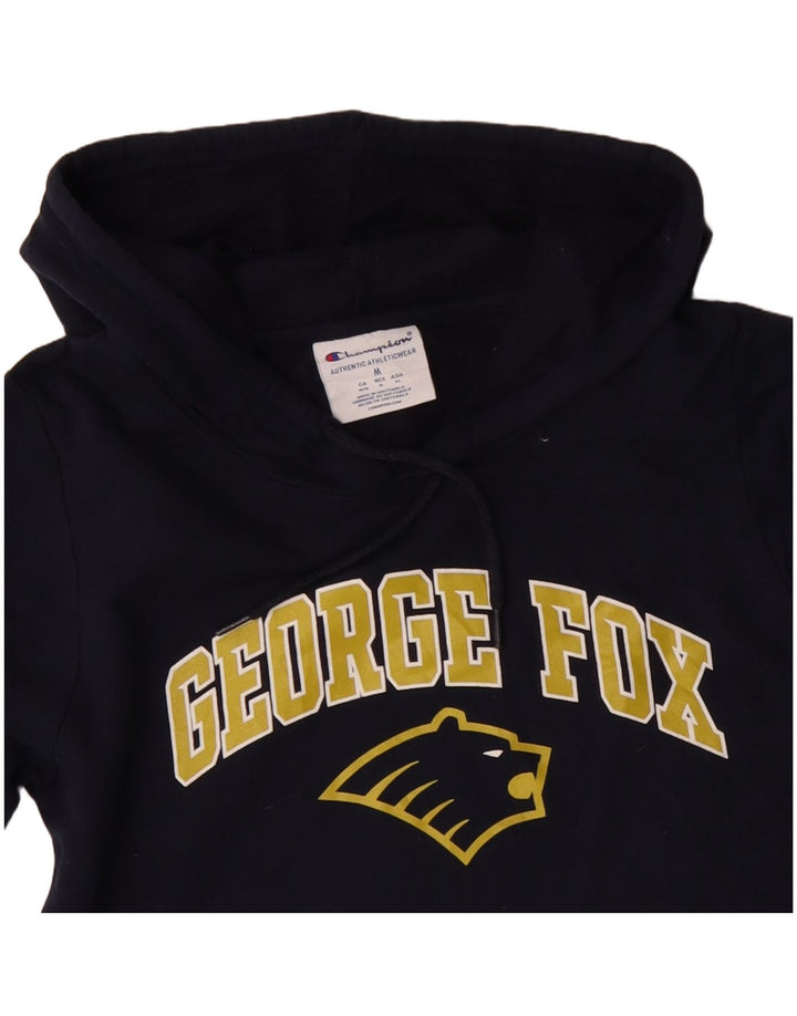 Pulover pentru femei Champion, George Fox University, cu glugă, Marea Britanie 14 Medium Bleumarin