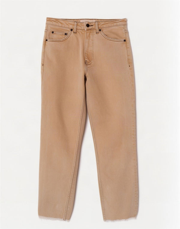 Topshop blugi de dama cropped W26 L25 bumbac bej