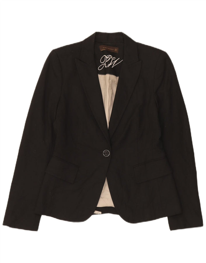 Jachetă Blazer Femei Zara 1 Buton EU 38 Mic Negru