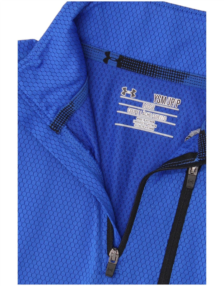 Pulover pentru băieți Under Armour Trening Top 7-8 ani mic albastru Colorblock