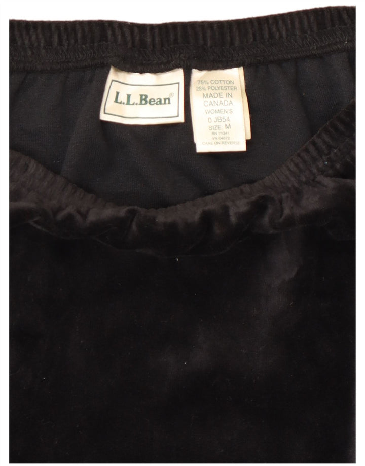 L.L.BEAN Fusta A-Line pentru femei din catifea Medium W28 Bumbac negru