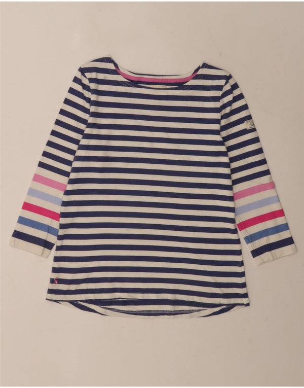 Joules Femei Regular Top 3/4 Manecă UK 12 Medium Blue Striped Bumbac