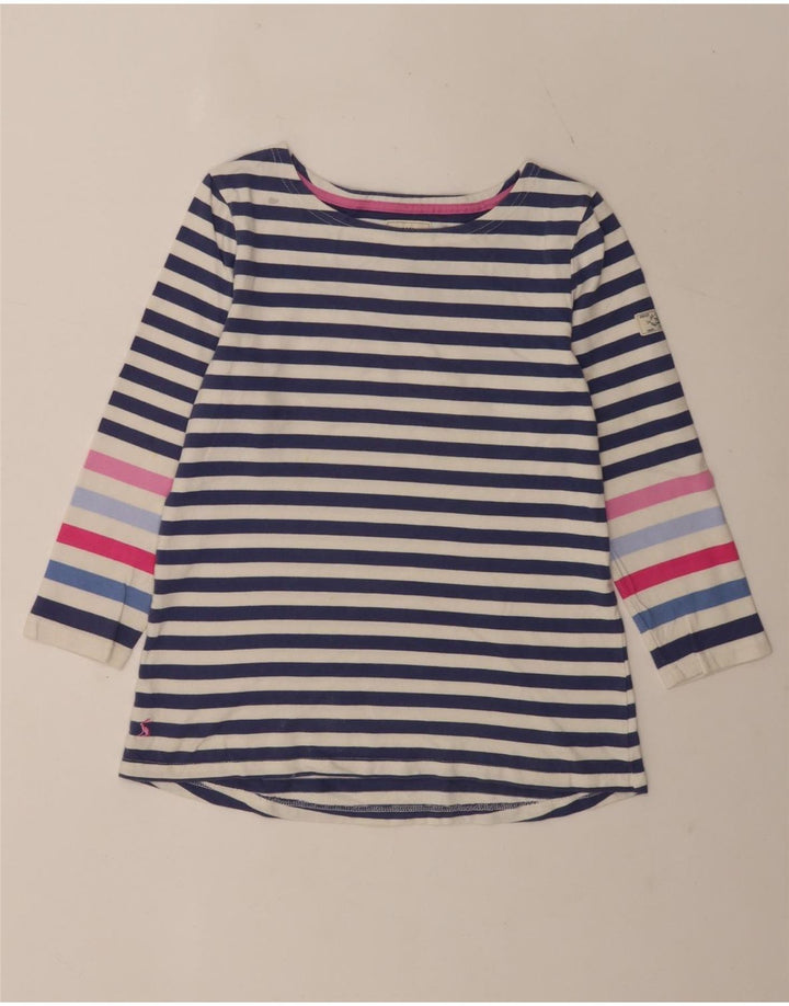 Joules Femei Regular Top 3/4 Manecă UK 12 Medium Blue Striped Bumbac