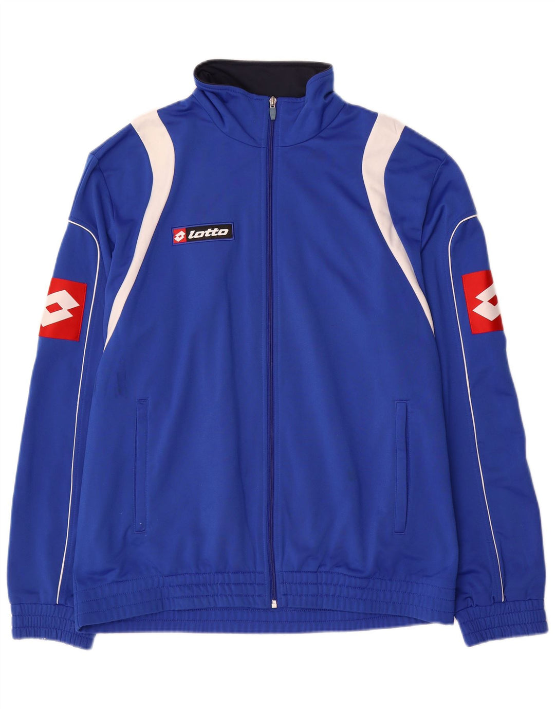 Tricou de trening pentru bărbați Lotto, cu imprimeu grafic, mărimea XL, culoare albastru, cu blocuri de culoare, din poliester