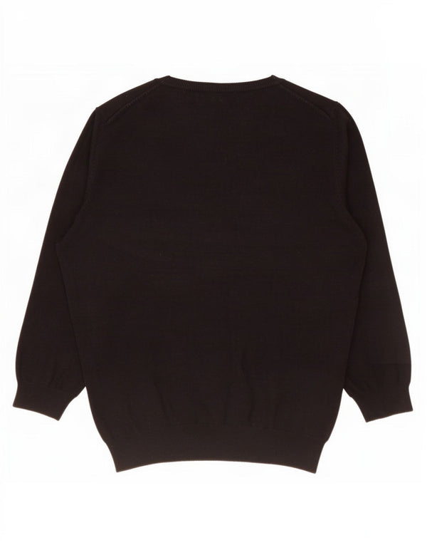 Pulover pentru femei Marks & Spencer cu gât cu barca UK 12 Medium Negru
