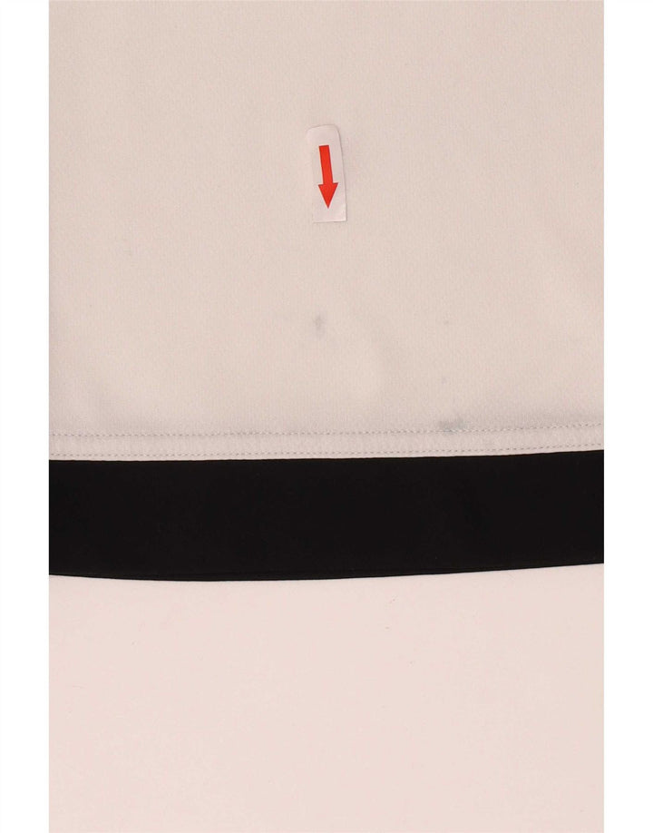 Tricou Adidas Climalite pentru bărbați Top mic, alb, poliester color bloc