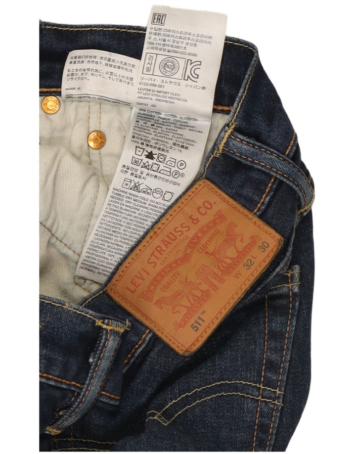 Blugi Levi's 511 Slim pentru femei W32 L30 bumbac bleumarin