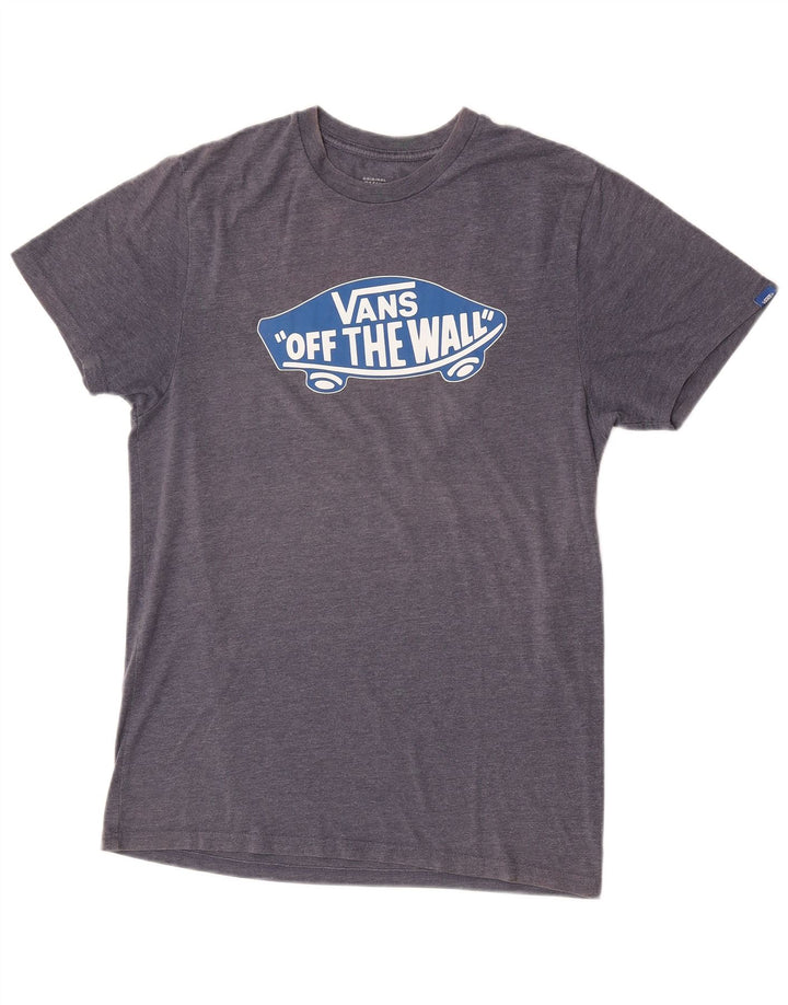Tricou grafic Vans pentru bărbați Top din bumbac gri mediu