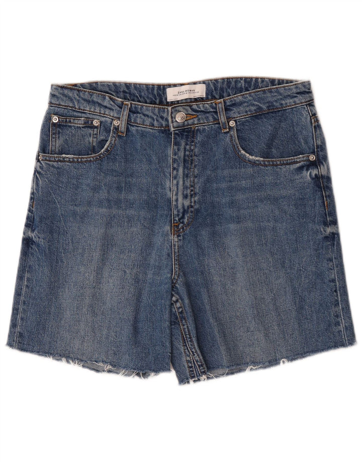 Pantaloni scurți din denim pentru femei Zara EU 40 Medium W30 Bumbac albastru